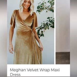 Baltic Born Meghan Velvet Wrap Maxi Dress